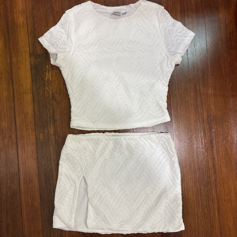 Princess Polly White Skirt and Top Set